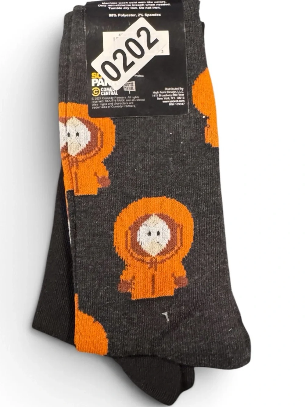 South Park 2 Pair Crew Socks Stan Kenny Men’s 6.5-12